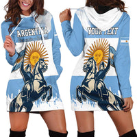 Personalized Argentina Flag Day 20th June Hoodie Dress Manuel Belgrano