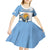 Personalized Argentina Flag Day 20th June Kid Short Sleeve Dress Manuel Belgrano
