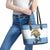 Personalized Argentina Flag Day 20th June Leather Tote Bag Manuel Belgrano