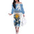 Personalized Argentina Flag Day 20th June Off The Shoulder Long Sleeve Dress Manuel Belgrano