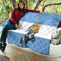 Personalized Argentina Flag Day 20th June Quilt Manuel Belgrano