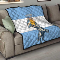 Personalized Argentina Flag Day 20th June Quilt Manuel Belgrano