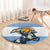 Personalized Argentina Flag Day 20th June Round Carpet Manuel Belgrano