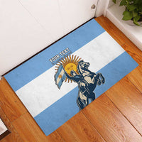 Personalized Argentina Flag Day 20th June Rubber Doormat Manuel Belgrano