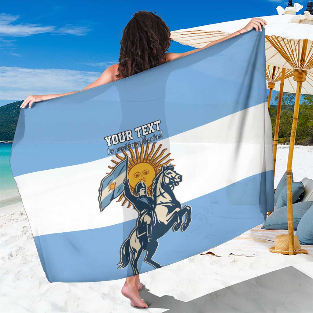 Personalized Argentina Flag Day 20th June Sarong Manuel Belgrano