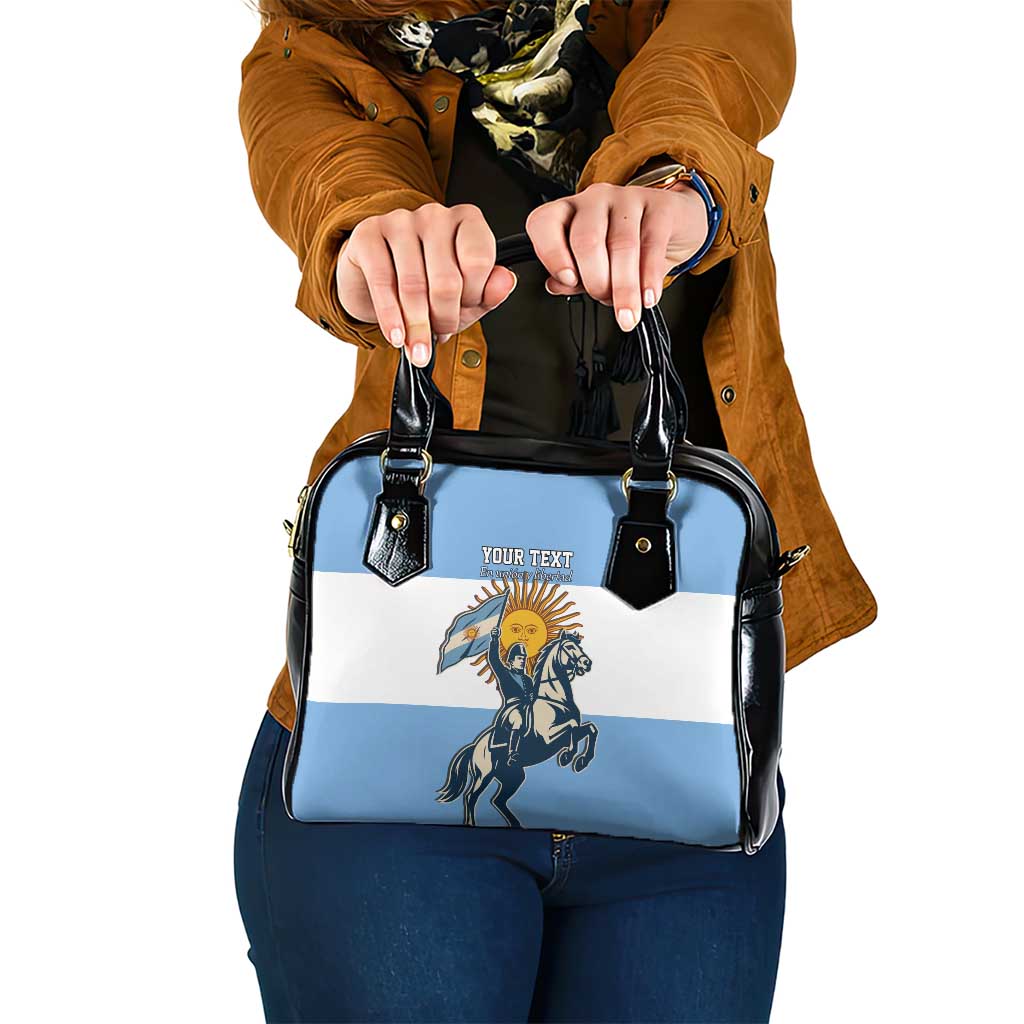 Personalized Argentina Flag Day 20th June Shoulder Handbag Manuel Belgrano