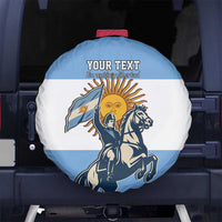 Personalized Argentina Flag Day 20th June Spare Tire Cover Manuel Belgrano