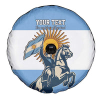 Personalized Argentina Flag Day 20th June Spare Tire Cover Manuel Belgrano