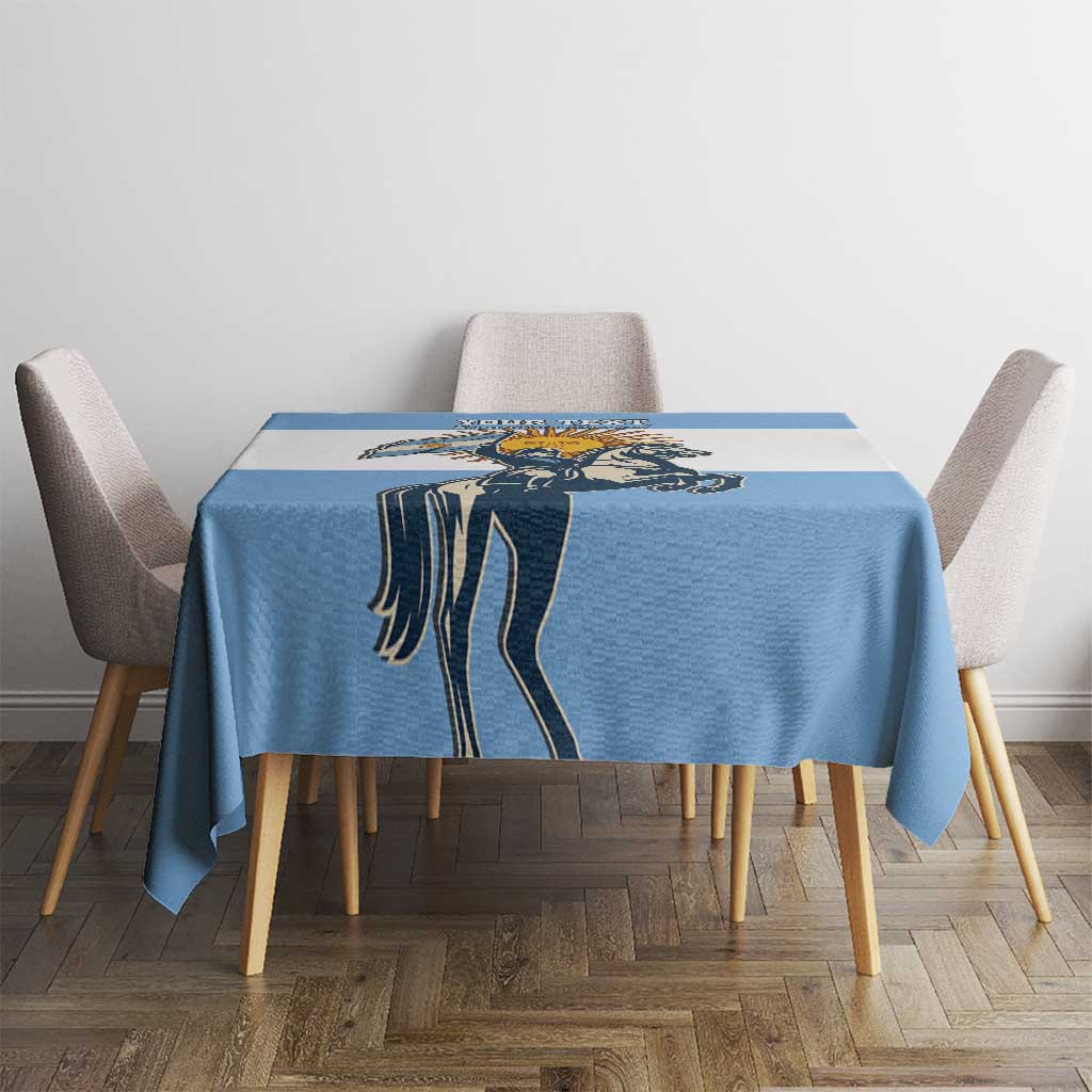 Personalized Argentina Flag Day 20th June Tablecloth Manuel Belgrano