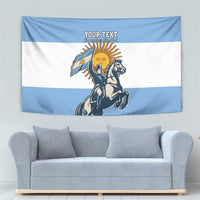 Personalized Argentina Flag Day 20th June Tapestry Manuel Belgrano