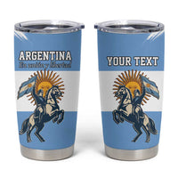 Personalized Argentina Flag Day 20th June Tumbler Cup Manuel Belgrano