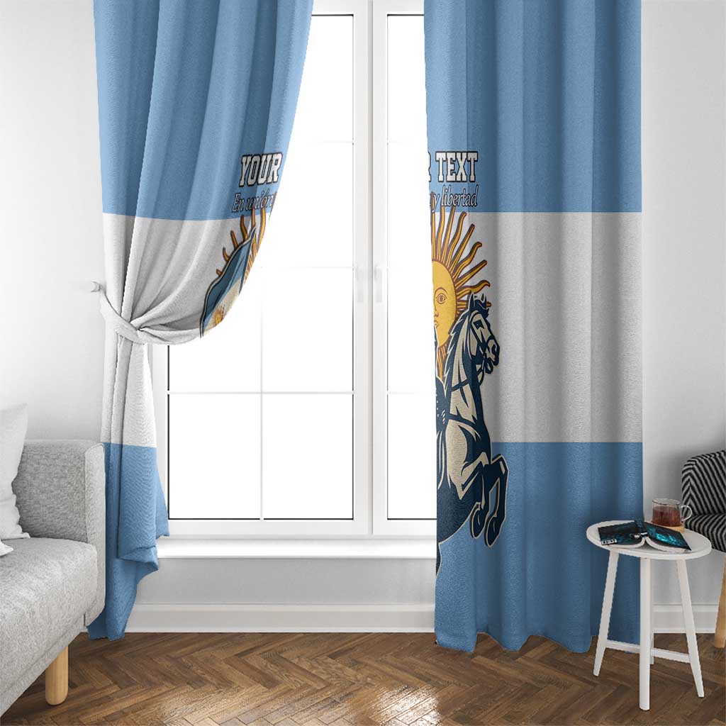 Personalized Argentina Flag Day 20th June Window Curtain Manuel Belgrano
