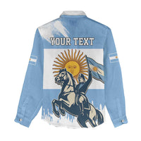 Personalized Argentina Flag Day 20th June Women Casual Shirt Manuel Belgrano