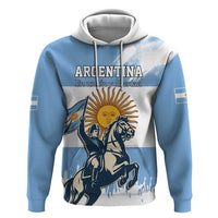 Personalized Argentina Flag Day 20th June Zip Hoodie Manuel Belgrano