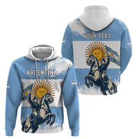 Personalized Argentina Flag Day 20th June Zip Hoodie Manuel Belgrano