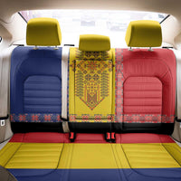 Romania National Flag Day 26th June Back Car Seat Cover Red Traditional Embroidery Patterns