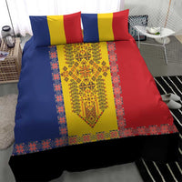 Romania National Flag Day 26th June Bedding Set Red Traditional Embroidery Patterns