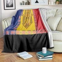 Romania National Flag Day 26th June Blanket Red Traditional Embroidery Patterns