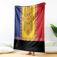 Romania National Flag Day 26th June Blanket Red Traditional Embroidery Patterns