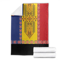 Romania National Flag Day 26th June Blanket Red Traditional Embroidery Patterns