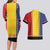 Romania National Flag Day 26th June Couples Matching Long Sleeve Bodycon Dress and Hawaiian Shirt Red Traditional Embroidery Patterns