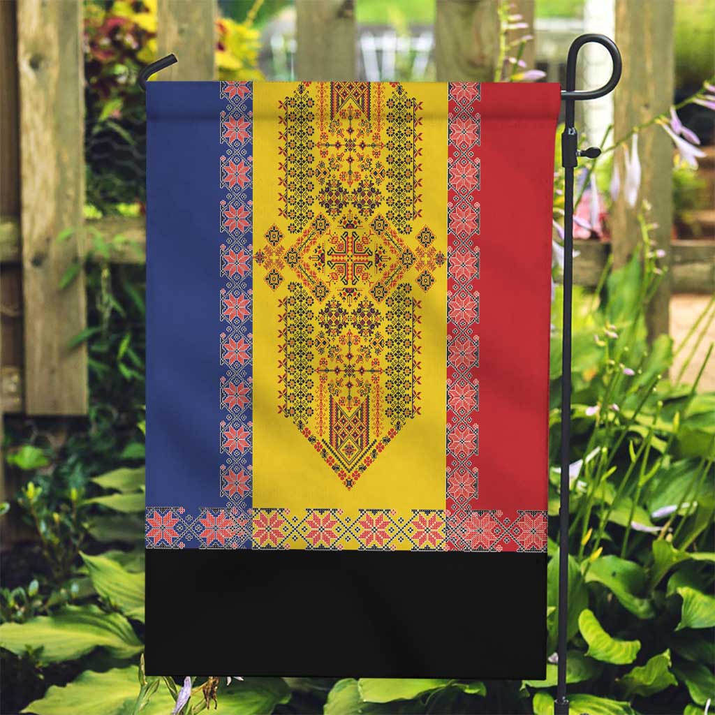 Romania National Flag Day 26th June Garden Flag Red Traditional Embroidery Patterns