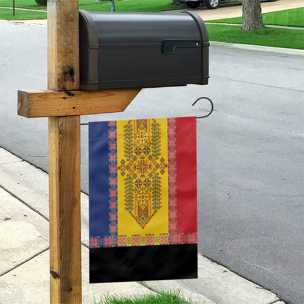 Romania National Flag Day 26th June Garden Flag Red Traditional Embroidery Patterns