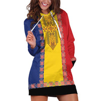 Romania National Flag Day 26th June Hoodie Dress Red Traditional Embroidery Patterns