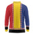 Romania National Flag Day 26th June Long Sleeve Polo Shirt Red Traditional Embroidery Patterns