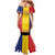 Romania National Flag Day 26th June Mermaid Dress Red Traditional Embroidery Patterns