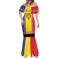 Romania National Flag Day 26th June Mermaid Dress Red Traditional Embroidery Patterns