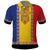 Romania National Flag Day 26th June Polo Shirt Red Traditional Embroidery Patterns