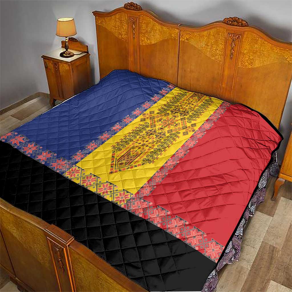 Romania National Flag Day 26th June Quilt Red Traditional Embroidery Patterns