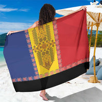 Romania National Flag Day 26th June Sarong Red Traditional Embroidery Patterns