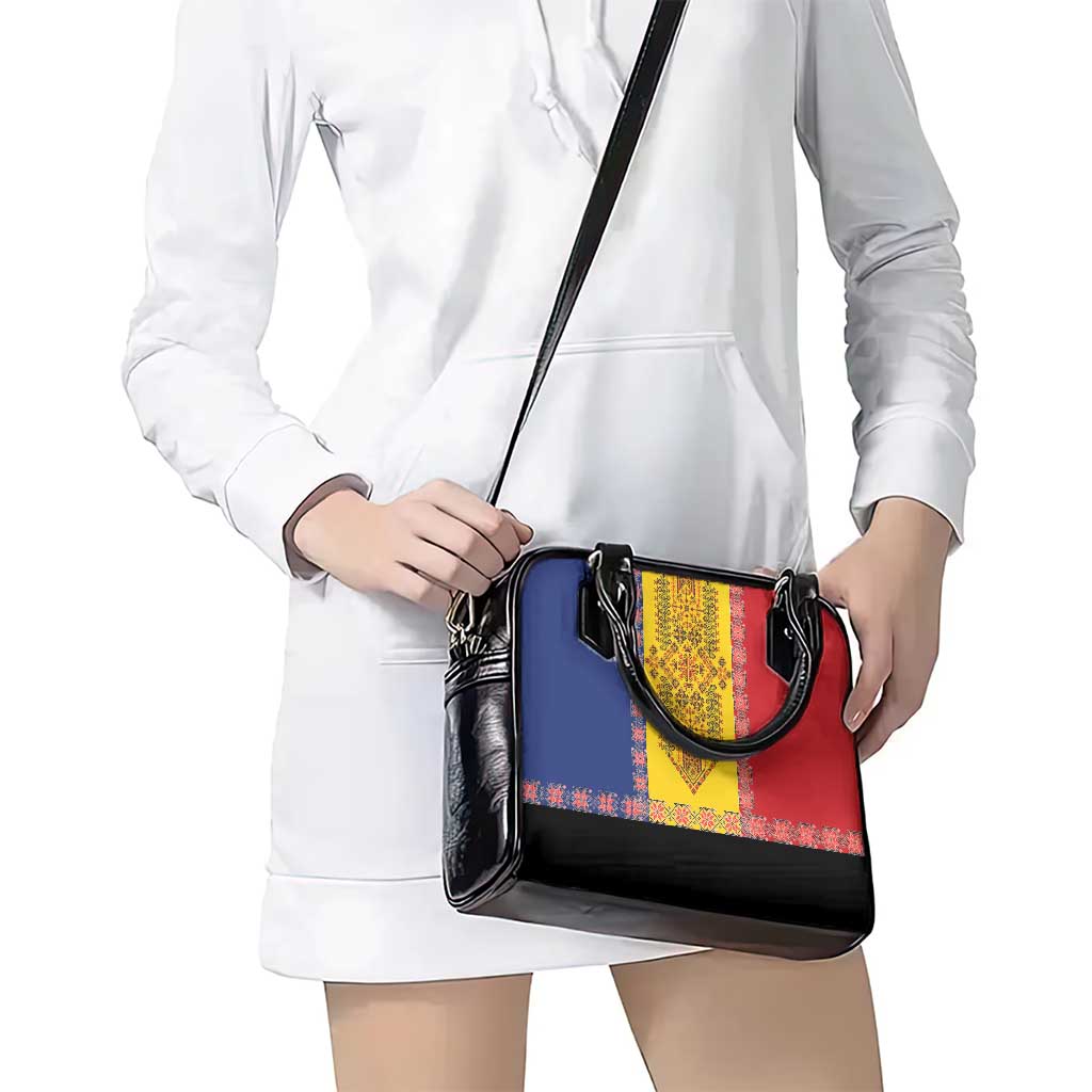 Romania National Flag Day 26th June Shoulder Handbag Red Traditional Embroidery Patterns