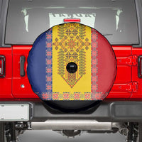 Romania National Flag Day 26th June Spare Tire Cover Red Traditional Embroidery Patterns