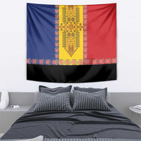 Romania National Flag Day 26th June Tapestry Red Traditional Embroidery Patterns