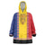 Romania National Flag Day 26th June Wearable Blanket Hoodie Red Traditional Embroidery Patterns