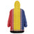 Romania National Flag Day 26th June Wearable Blanket Hoodie Red Traditional Embroidery Patterns