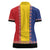 Romania National Flag Day 26th June Women Polo Shirt Red Traditional Embroidery Patterns