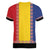 Romania National Flag Day 26th June Women V-Neck T-Shirt Red Traditional Embroidery Patterns