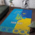 Personalized Crimean Tatar Flag Day Area Rug Ukraine Crimea Map