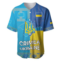 Personalized Crimean Tatar Flag Day Baseball Jersey Ukraine Crimea Map