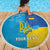 Personalized Crimean Tatar Flag Day Beach Blanket Ukraine Crimea Map