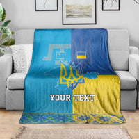 Personalized Crimean Tatar Flag Day Blanket Ukraine Crimea Map