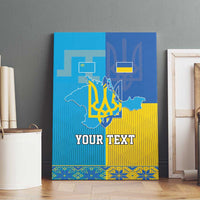Personalized Crimean Tatar Flag Day Canvas Wall Art Ukraine Crimea Map