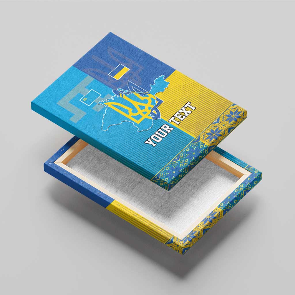 Personalized Crimean Tatar Flag Day Canvas Wall Art Ukraine Crimea Map