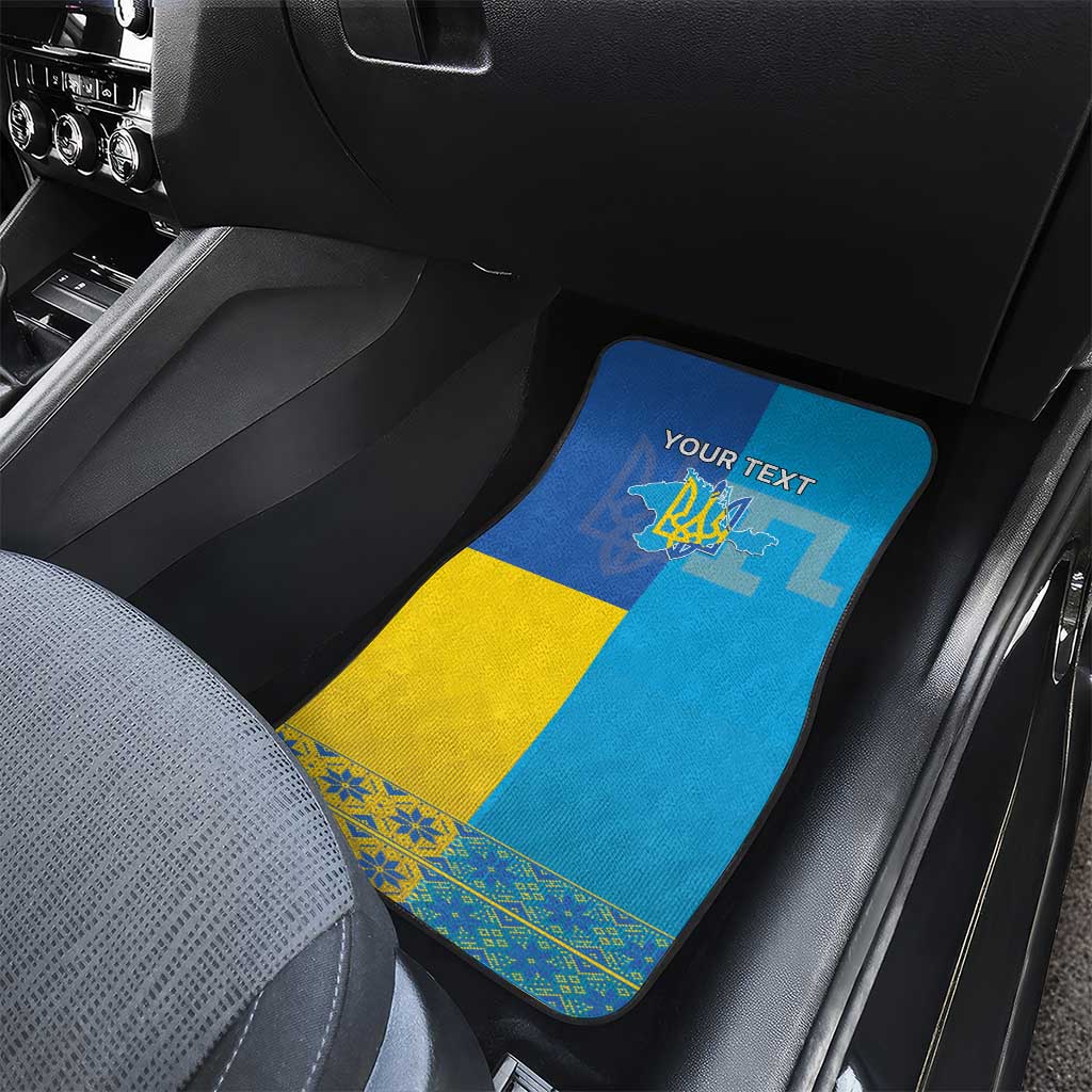 Personalized Crimean Tatar Flag Day Car Mats Ukraine Crimea Map