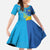 Personalized Crimean Tatar Flag Day Family Matching Long Sleeve Bodycon Dress and Hawaiian Shirt Ukraine Crimea Map