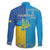 Personalized Crimean Tatar Flag Day Family Matching Long Sleeve Bodycon Dress and Hawaiian Shirt Ukraine Crimea Map